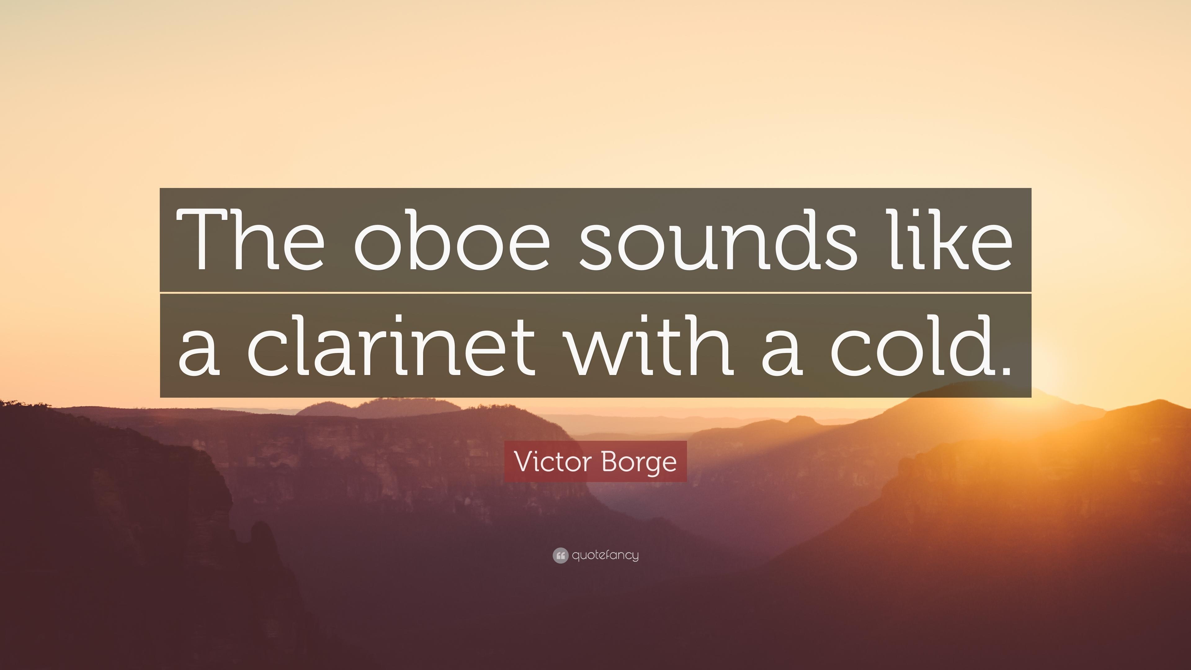 3840x2160 Victor Borge Quote: “The oboe sounds like a clarinet with a cold, Desktop