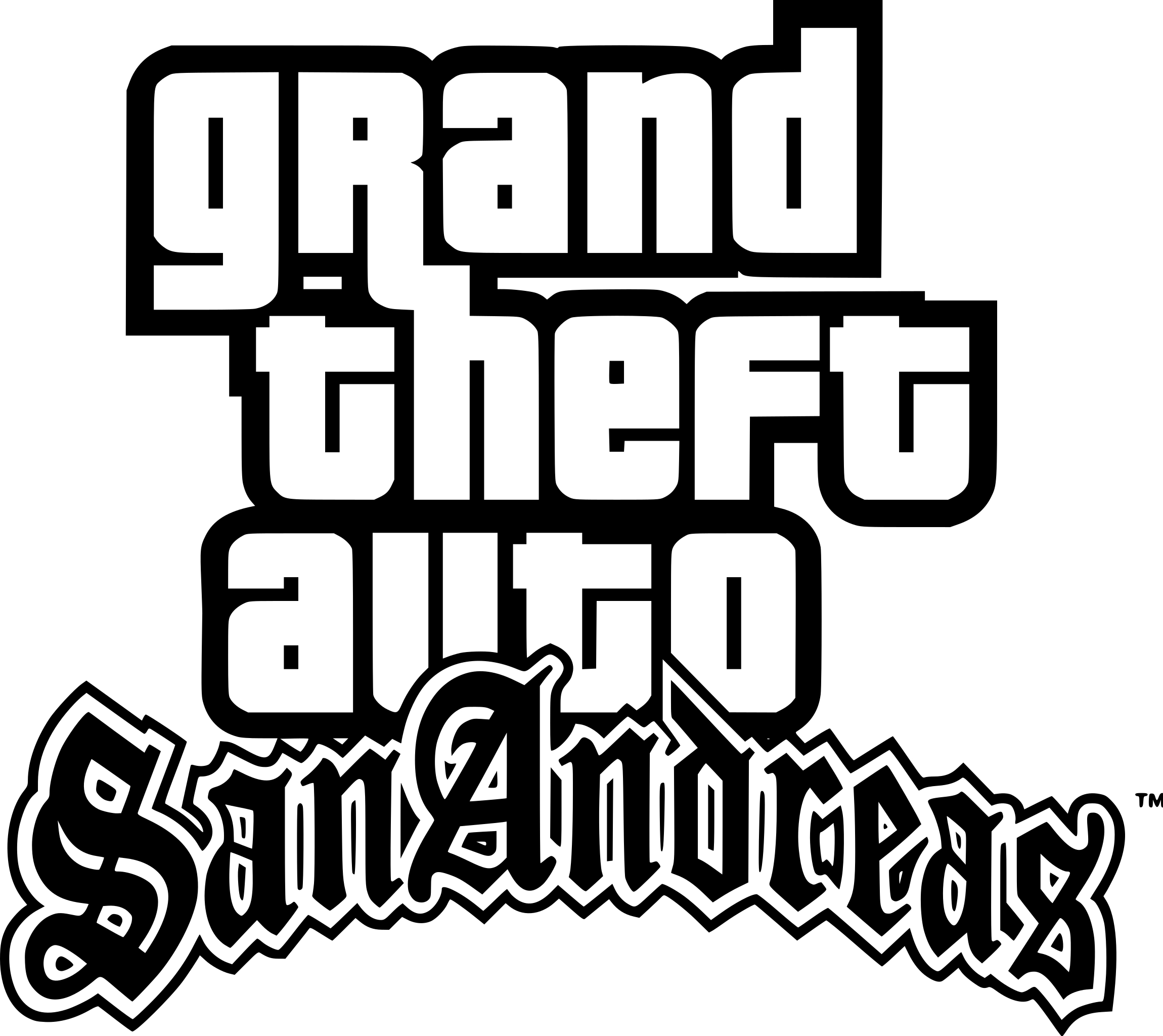 2300x2050 Grand Theft Auto San Andreas logo.svg, Desktop