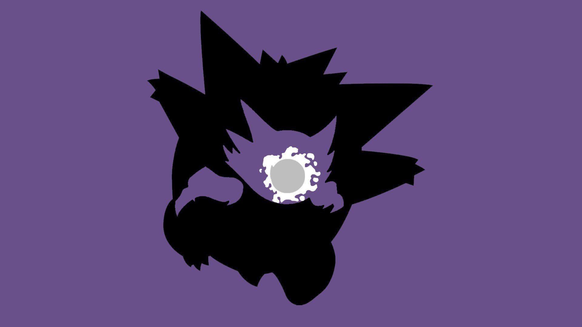 1920x1080 Pokemon, Ghastly, Haunter, Gengar, Simple background, Minimalism, Desktop