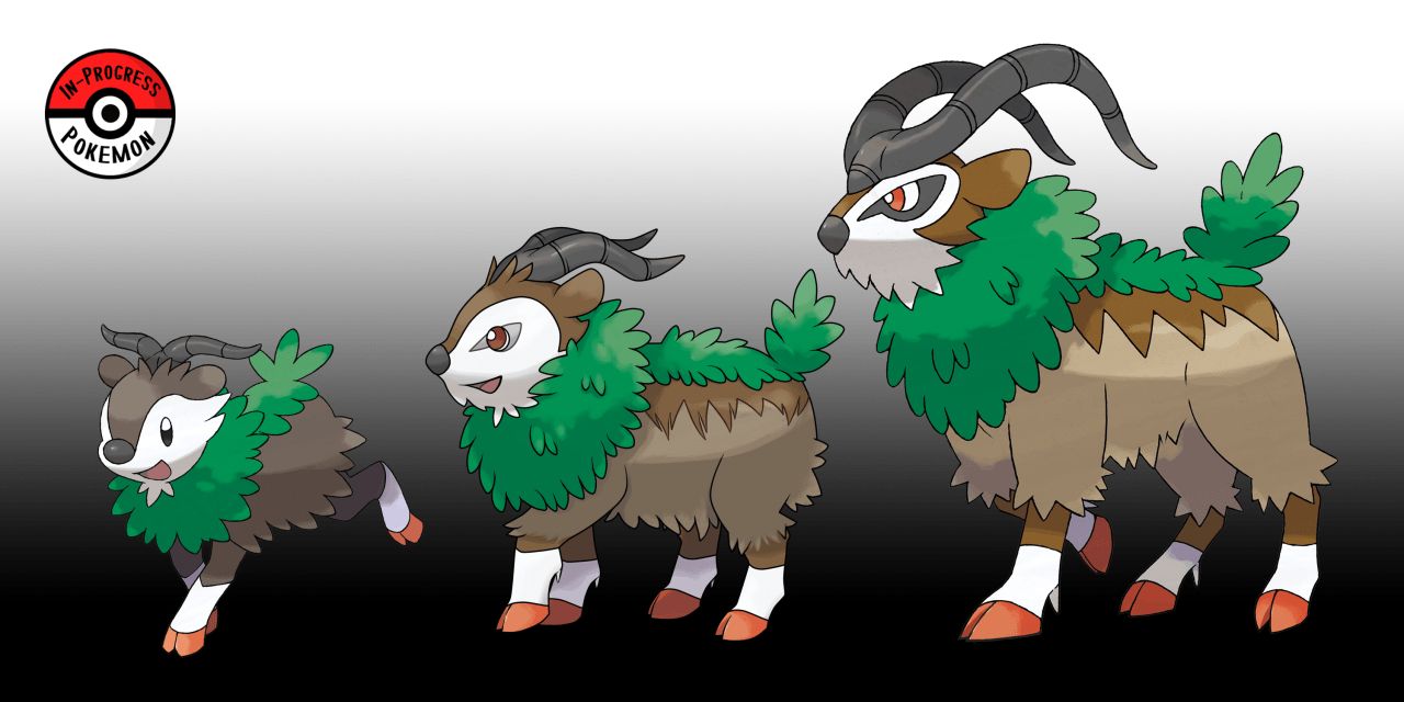 1280x640 In Progress Pokemon Evolutions.5 And Gogoat Are, Dual Screen