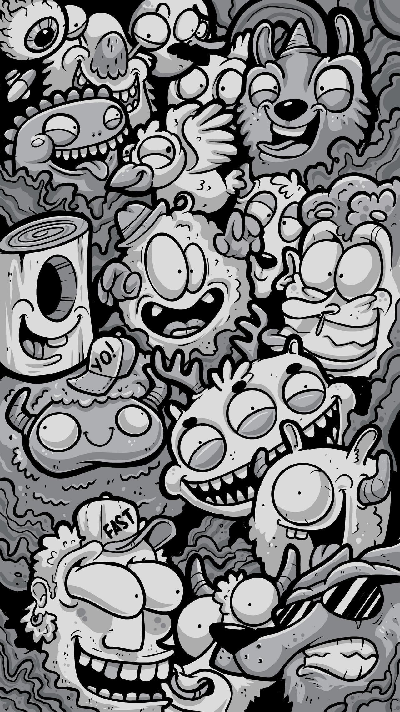 1280x2280 Doodle Wallpaper. Wallpaper doodle, Graffiti wallpaper iphone, Graffiti wallpaper, Phone