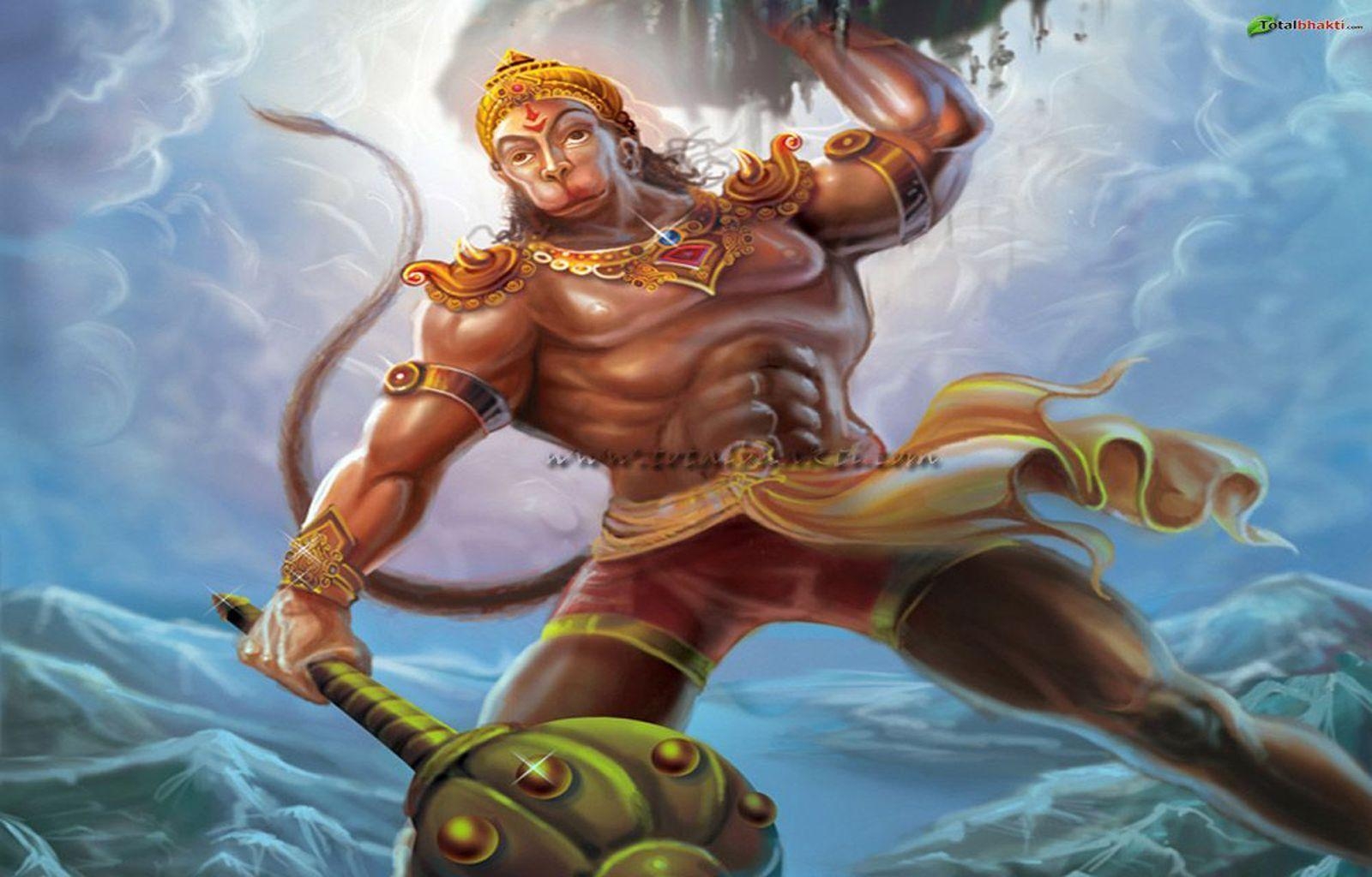 1600x1030 hanuman wallpaper, Hindu wallpaper, Lord Hanuman lifting mountain, Desktop