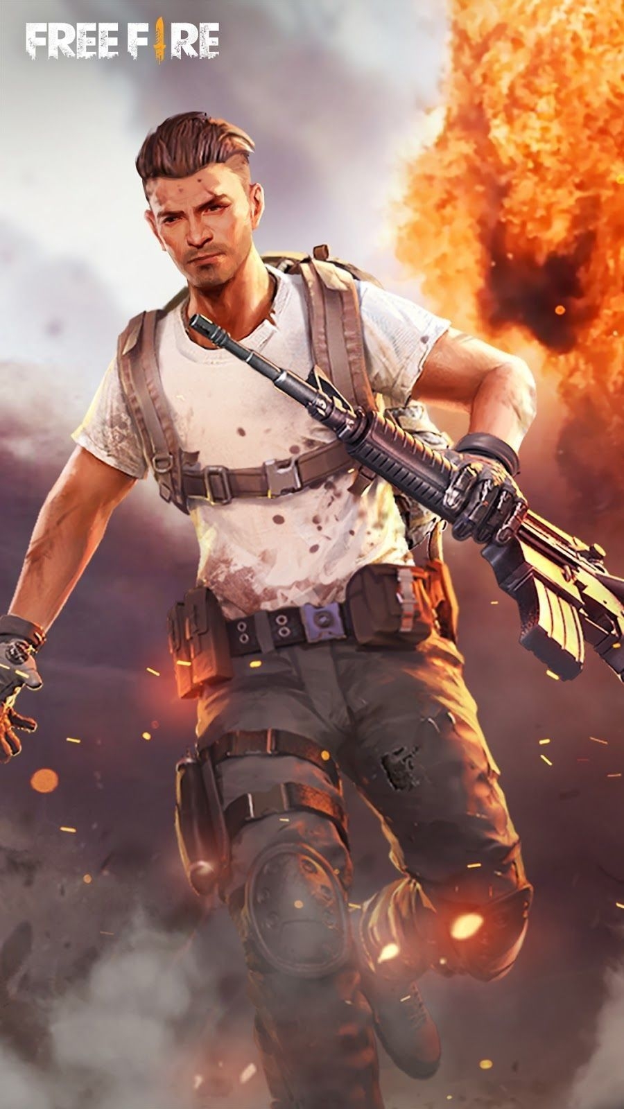 900x1600 Wallpaper Free Fire Full HD. Fire image, Game cheats, Download games, Phone