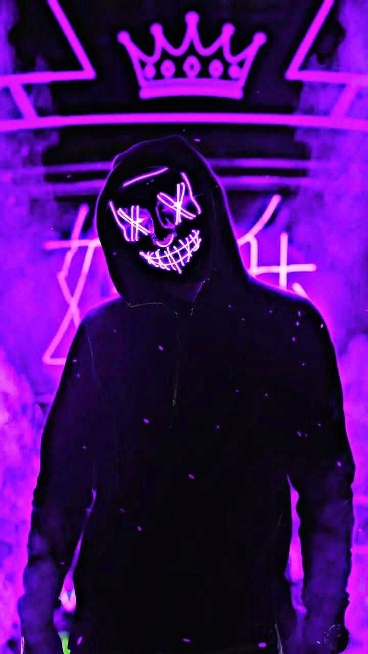 720x1280 Neon Purple Wallpaper, Phone