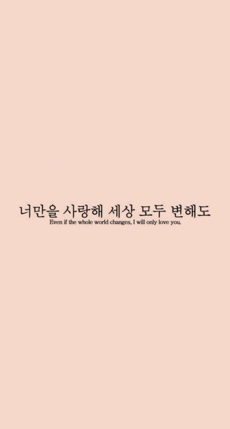 750x1400 Download Cute Korean Quote Aesthetic Phone Wallpaper, Phone