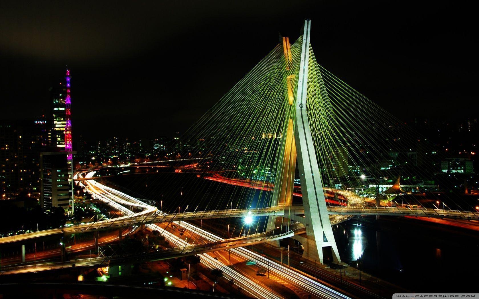 1680x1050 Sao Paulo Bridge HD desktop wallpaper, High Definition, Desktop