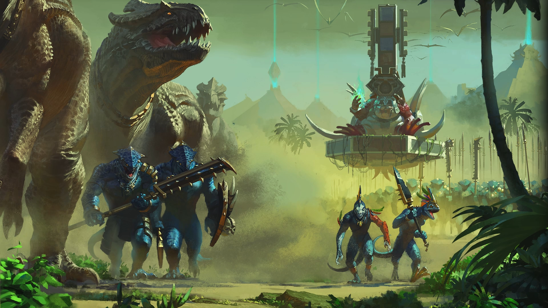 1920x1080 Cleaned up the Lizardmen loading screen.reddit.com, Desktop