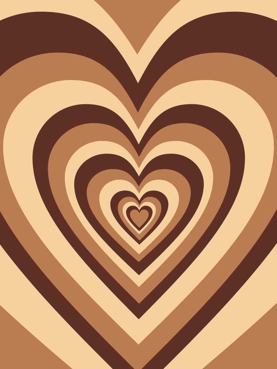 900x1200 Brown Heart Wallpaper Free HD Wallpaper, Phone