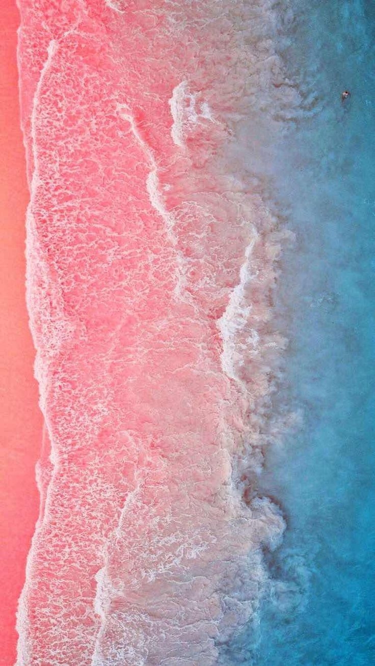 740x1310 iPhone and Android Wallpaper: Pink Beach Wallpaper for iPhone and Android, Phone