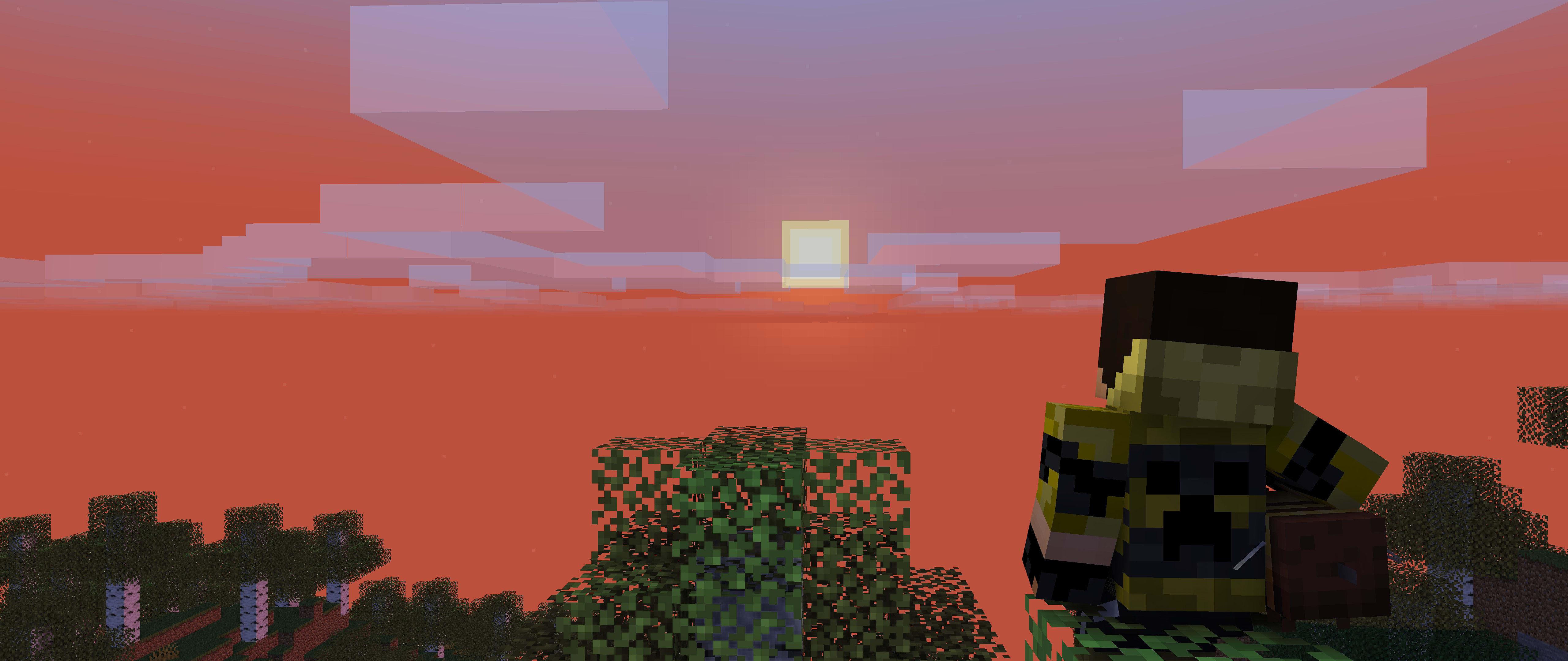 5120x2160 Make you a minecraft wall paper of any character, Dual Screen