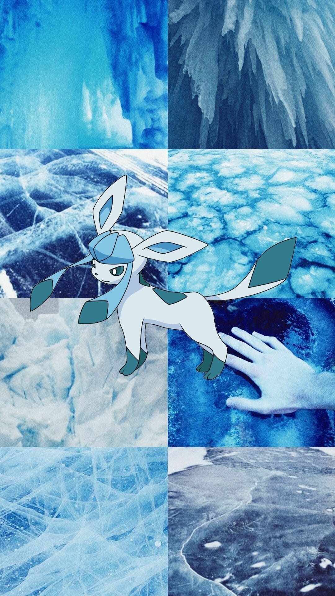 1080x1920 Wallpaper Lockscreen Aesthetic Blue Ice Pokemon Glaceon / iPhone HD Wallpaper Background Download (png / jpg) (2022), Phone