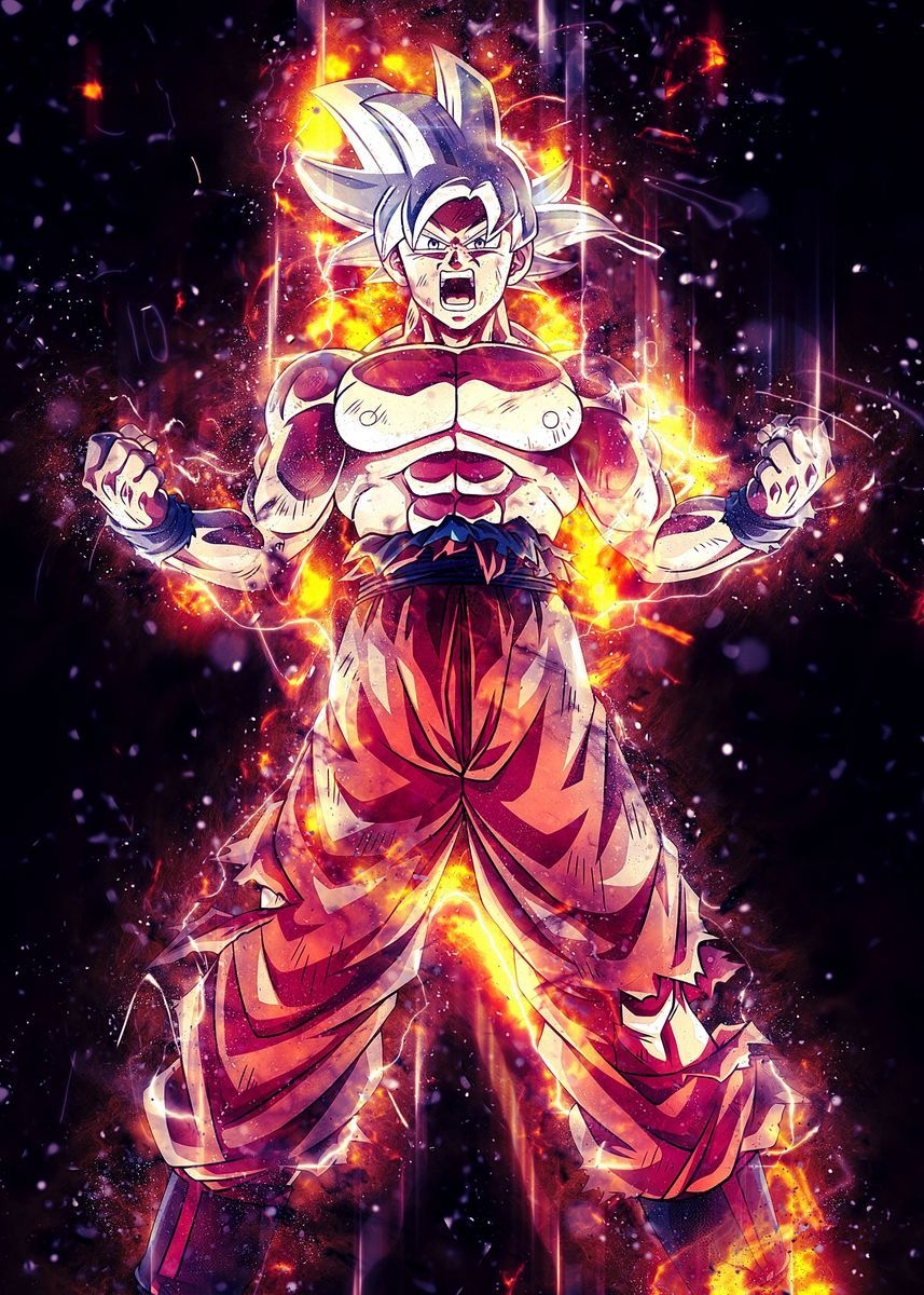 860x1200 Anime Goku Ultra Instinct' Poster by Syarifkuroakai Art. Displate. Dragon ball wallpaper iphone, Anime dragon ball super, Anime dragon ball, Phone