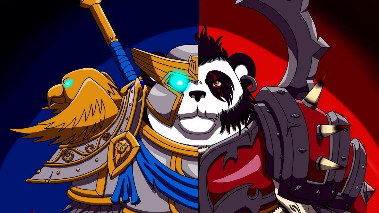 1280x720 Wallpaper world of warcraft, wow, alliance and horde, panda HD, Desktop