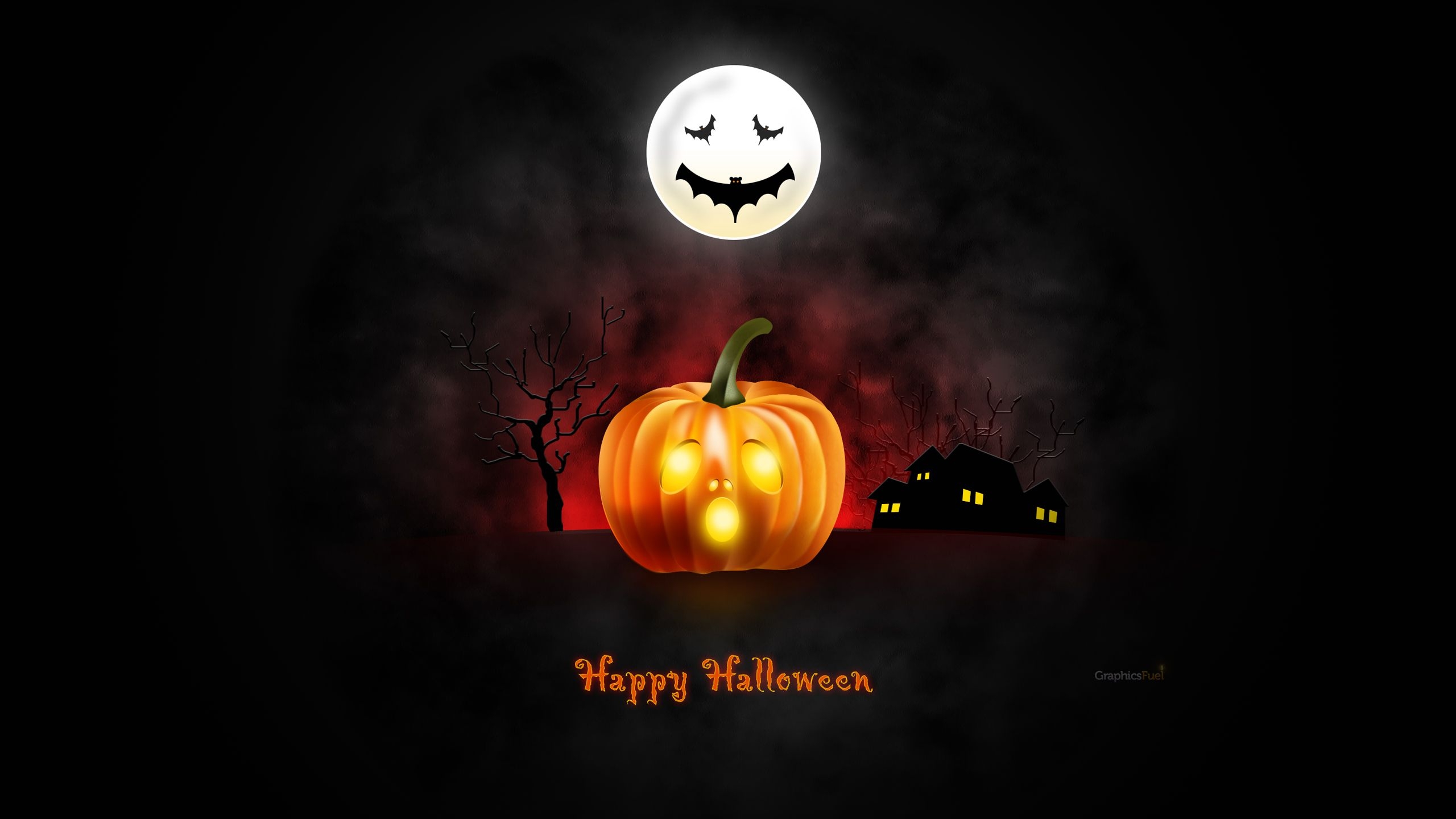 2560x1440 Halloween wallpaper for desktop, iPad & iPhone (PSD & icons included), Desktop