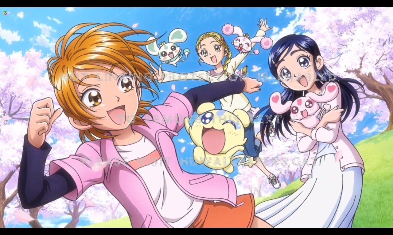 1280x770 precure lovely nice blossom beautiful happy, Desktop
