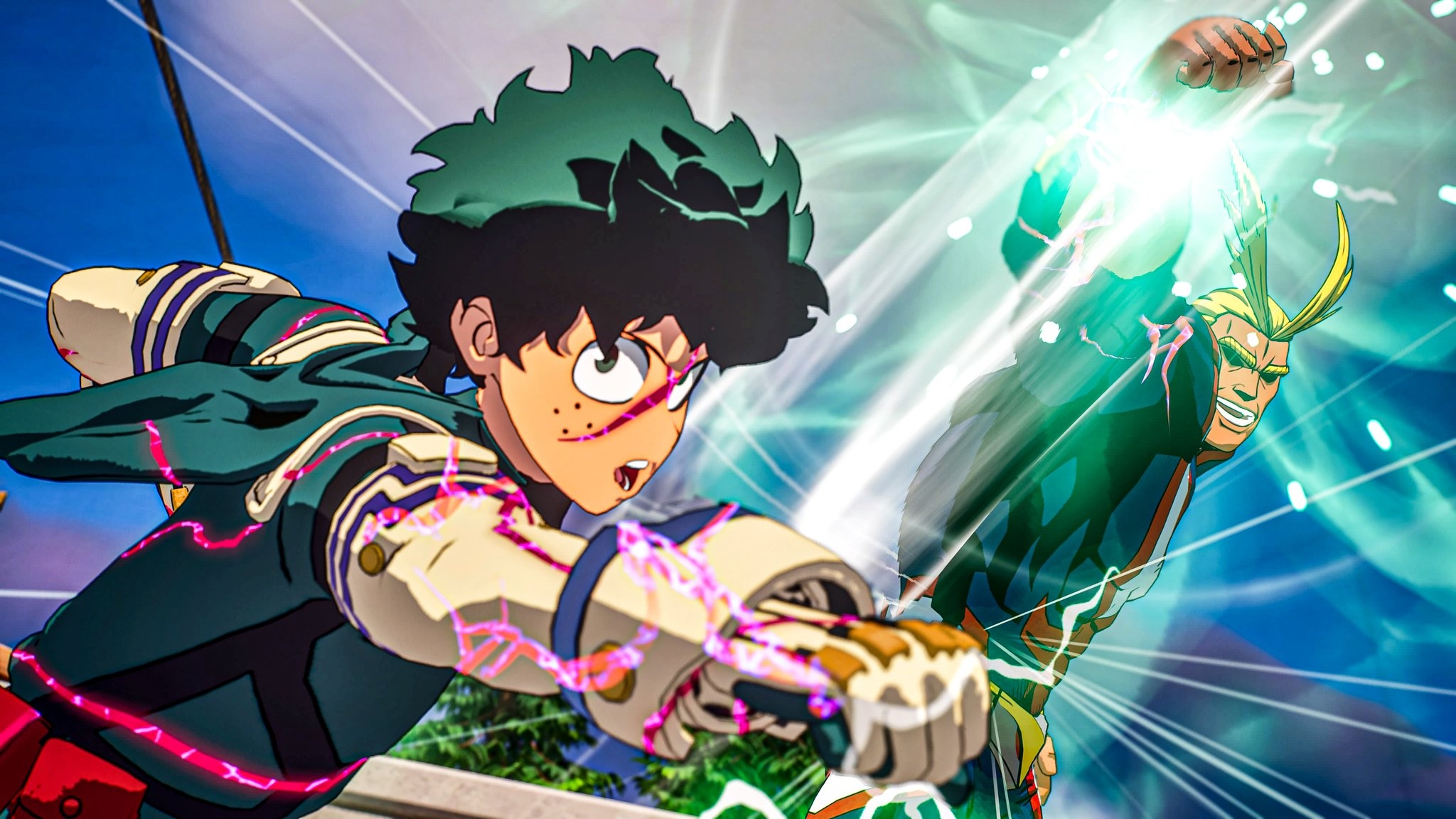 2050x1160 Izuku Midoriya Fortnite wallpaper, Desktop