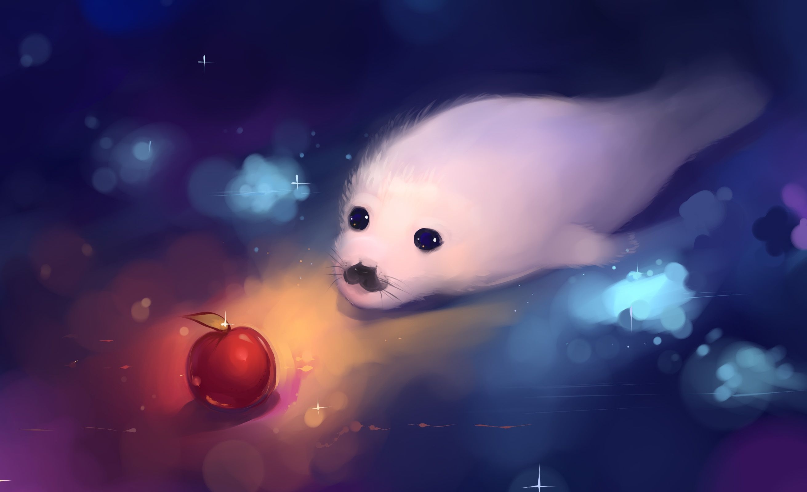 2630x1600 Cute Animal Art Wallpaper, Desktop