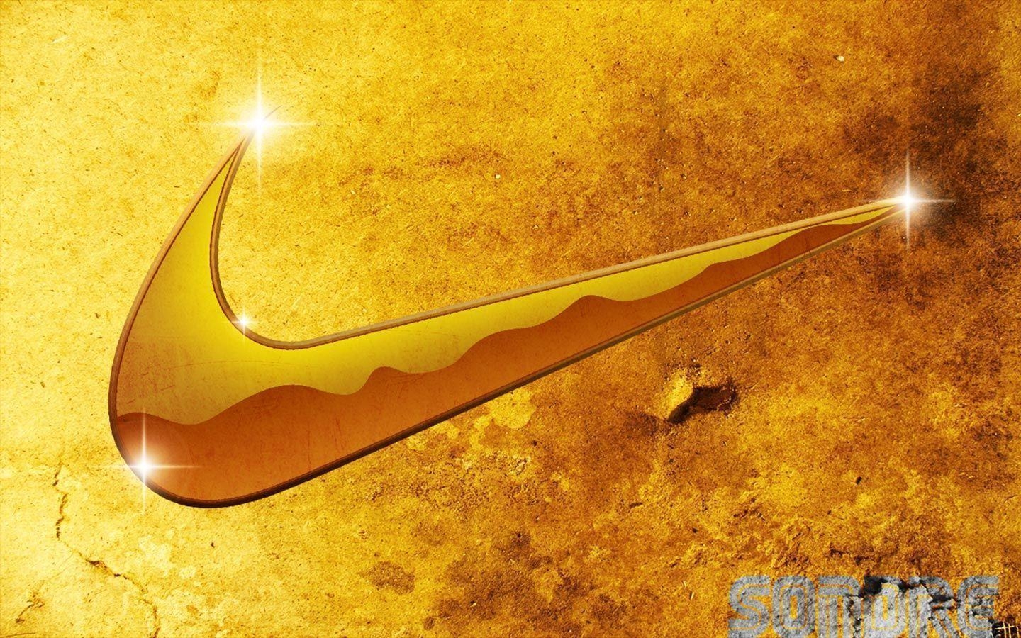 1440x900 Logos For > Nike Symbol Yellow, Desktop