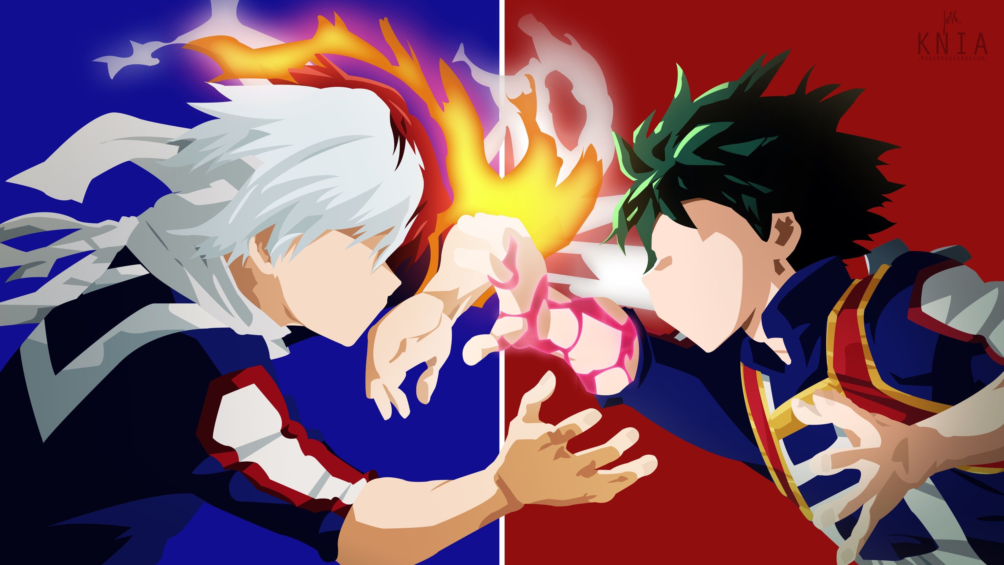 3840x2160 My Hero Academia Shoto Todoroki Izuku Midoriya 4K HD Wallpaper, Desktop