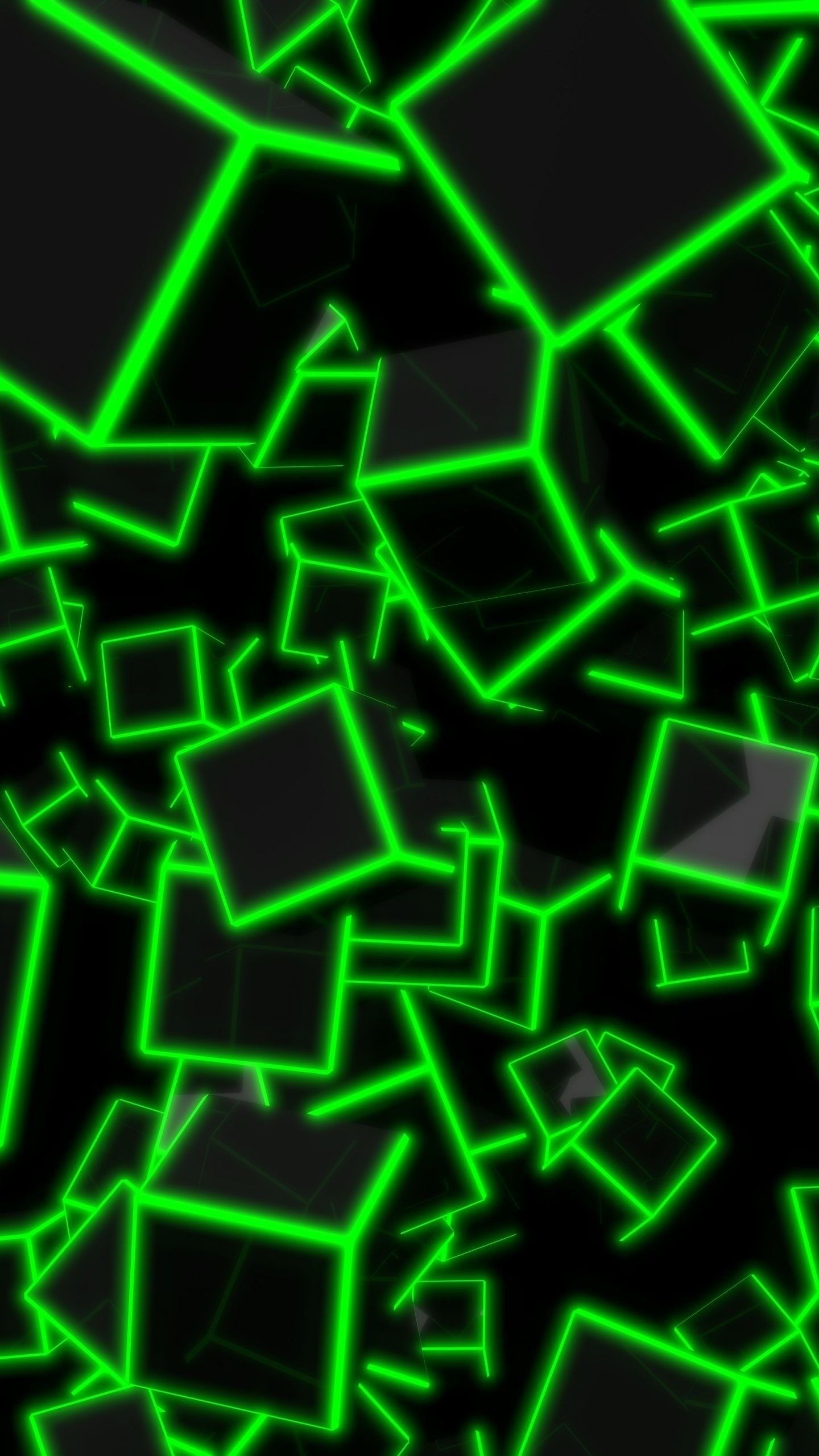 1440x2560 Aesthetic Green Wallpaper Neon, Phone