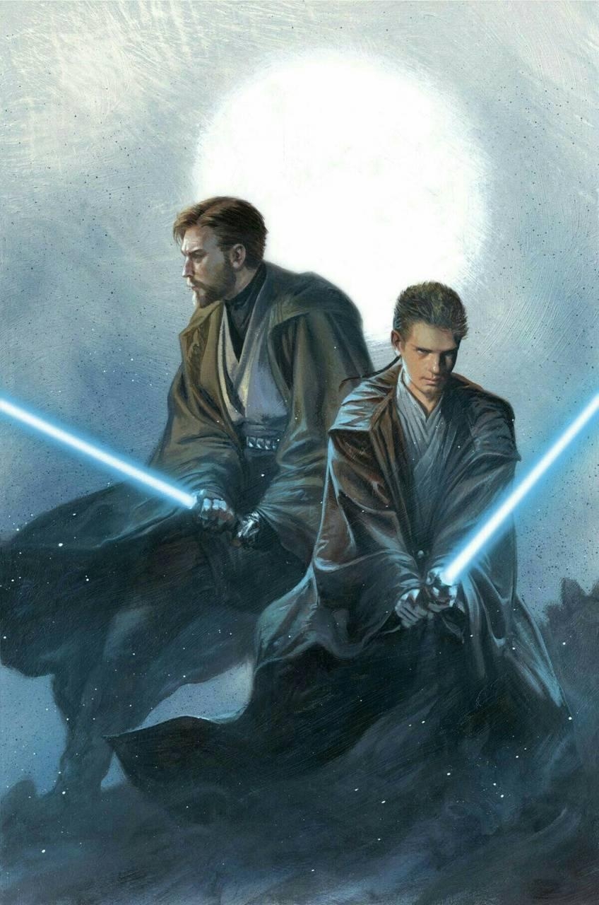 850x1280 Obi wan and Anakin wallpaper, Phone