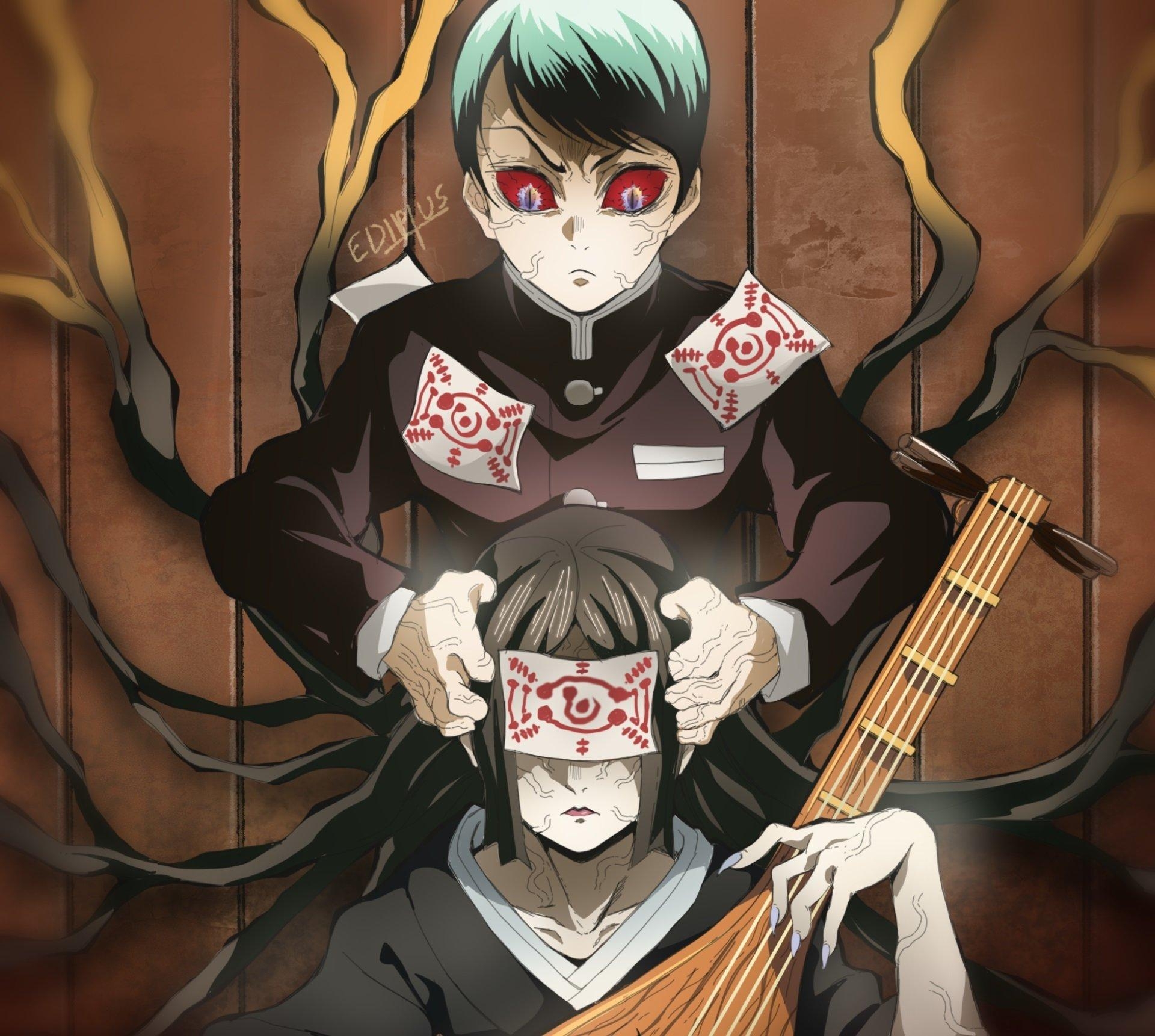 1920x1730 Nakime (Demon Slayer) HD Wallpaper, Desktop