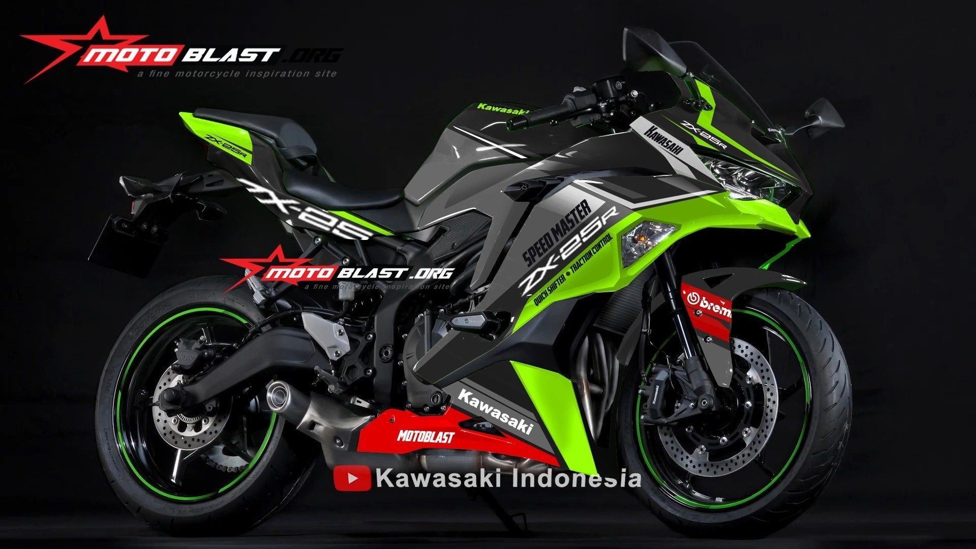 1920x1080 Kawasaki Ninja ZX25R Black Greenlime, Desktop