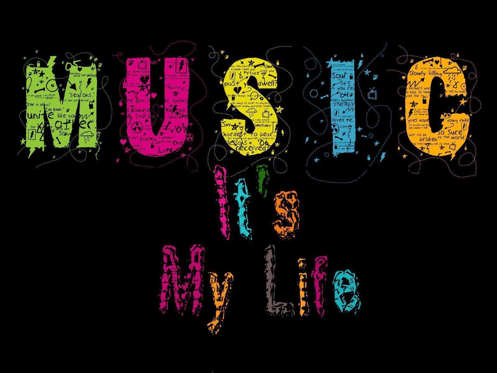 1600x1200 Music Is My Life Wallpaper, Desktop