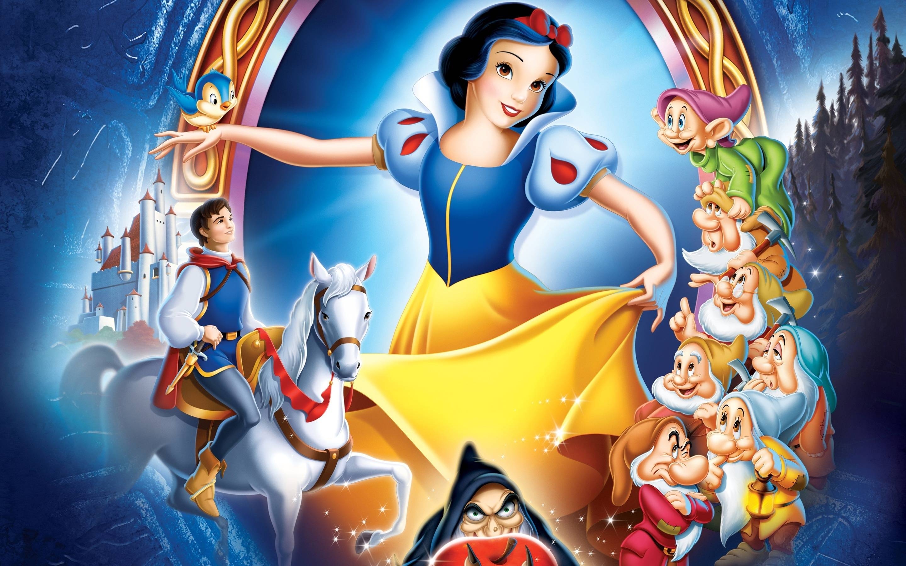 2880x1800 Disney Wallpaper, Snow White, Snow White and the 7 Dwarfs, Prince, Desktop