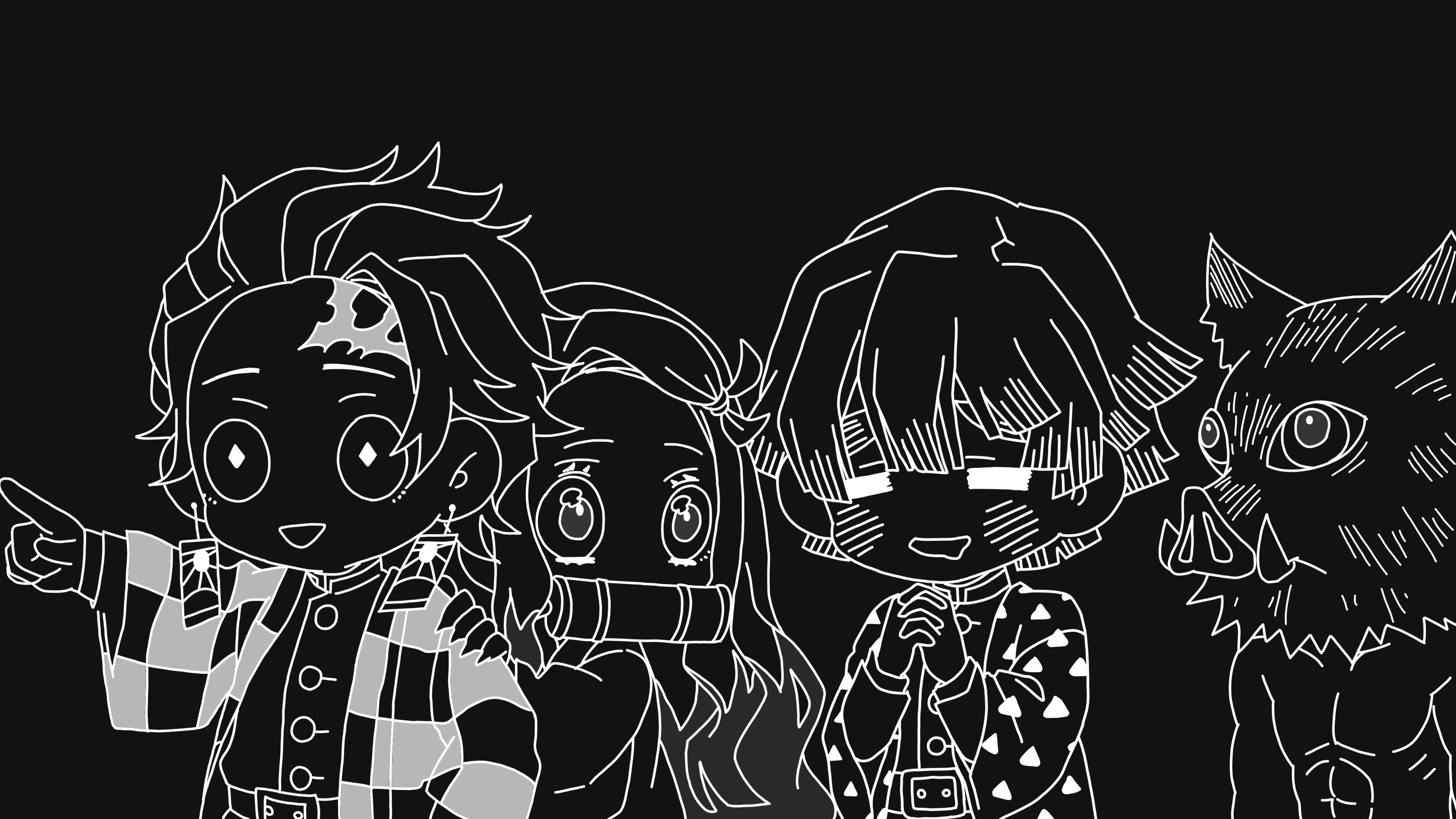 3840x2160 Chibi Kimetsu no yaiba []. Cute desktop wallpaper, Desktop wallpaper art, Anime wallpaper, Desktop