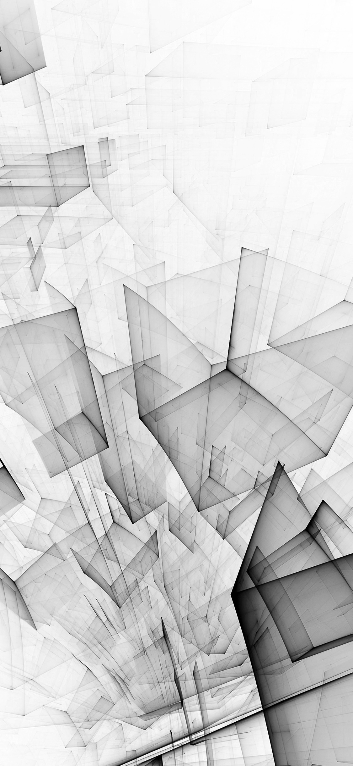 1130x2440 iPhone X wallpaper. abstract bw white cube pattern, Phone