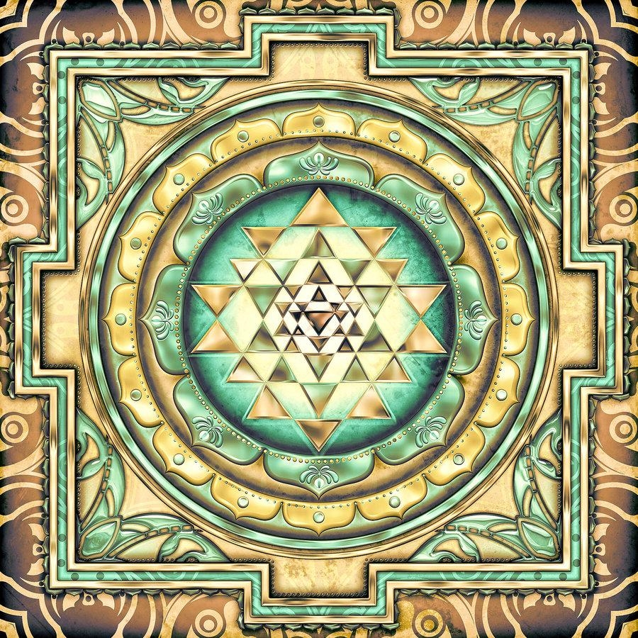 900x900 Sri Yantra Wallpaper, Phone