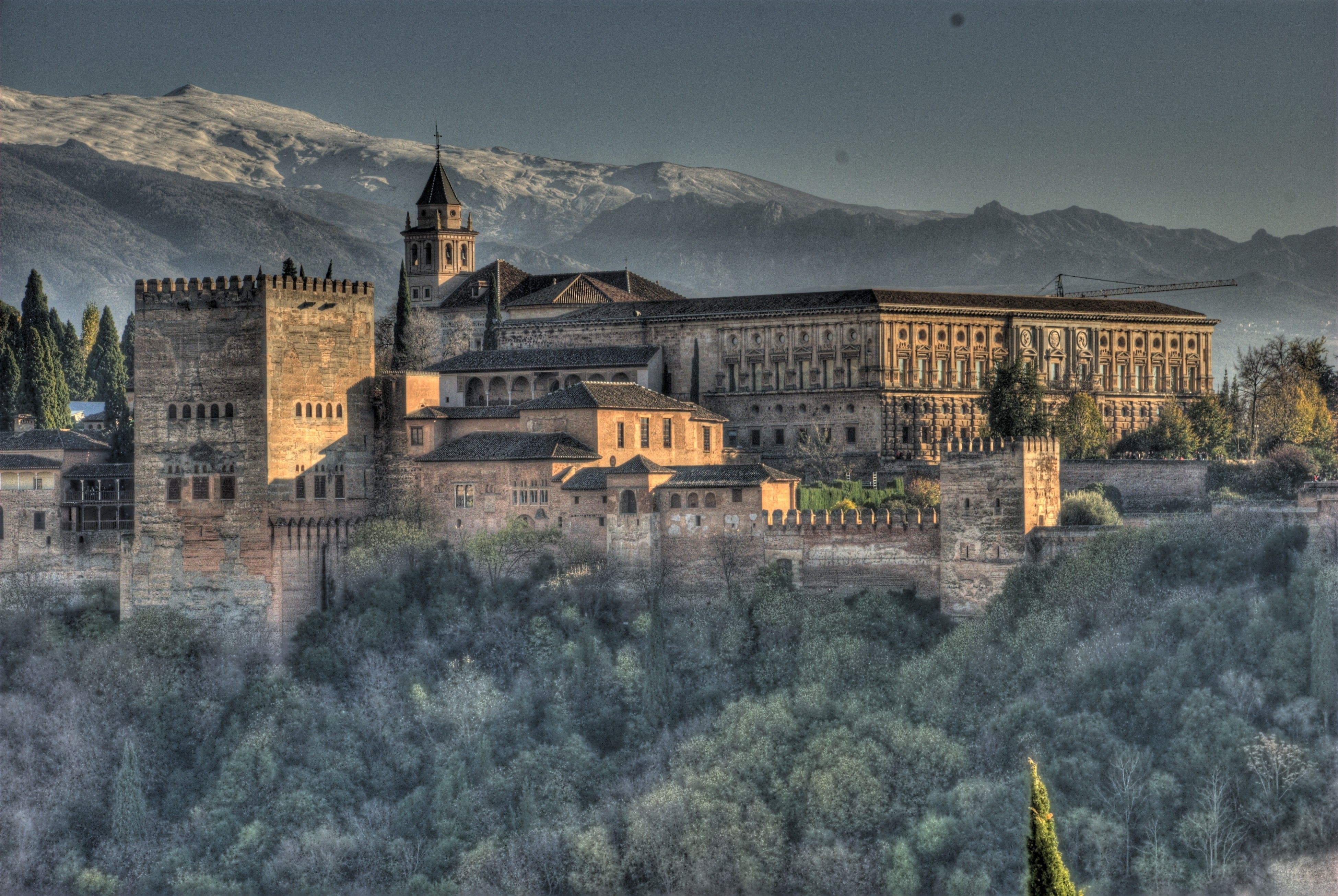 3900x2620 Alhambra Palace in Granada Spain Tourist Place Wallpaper, Desktop