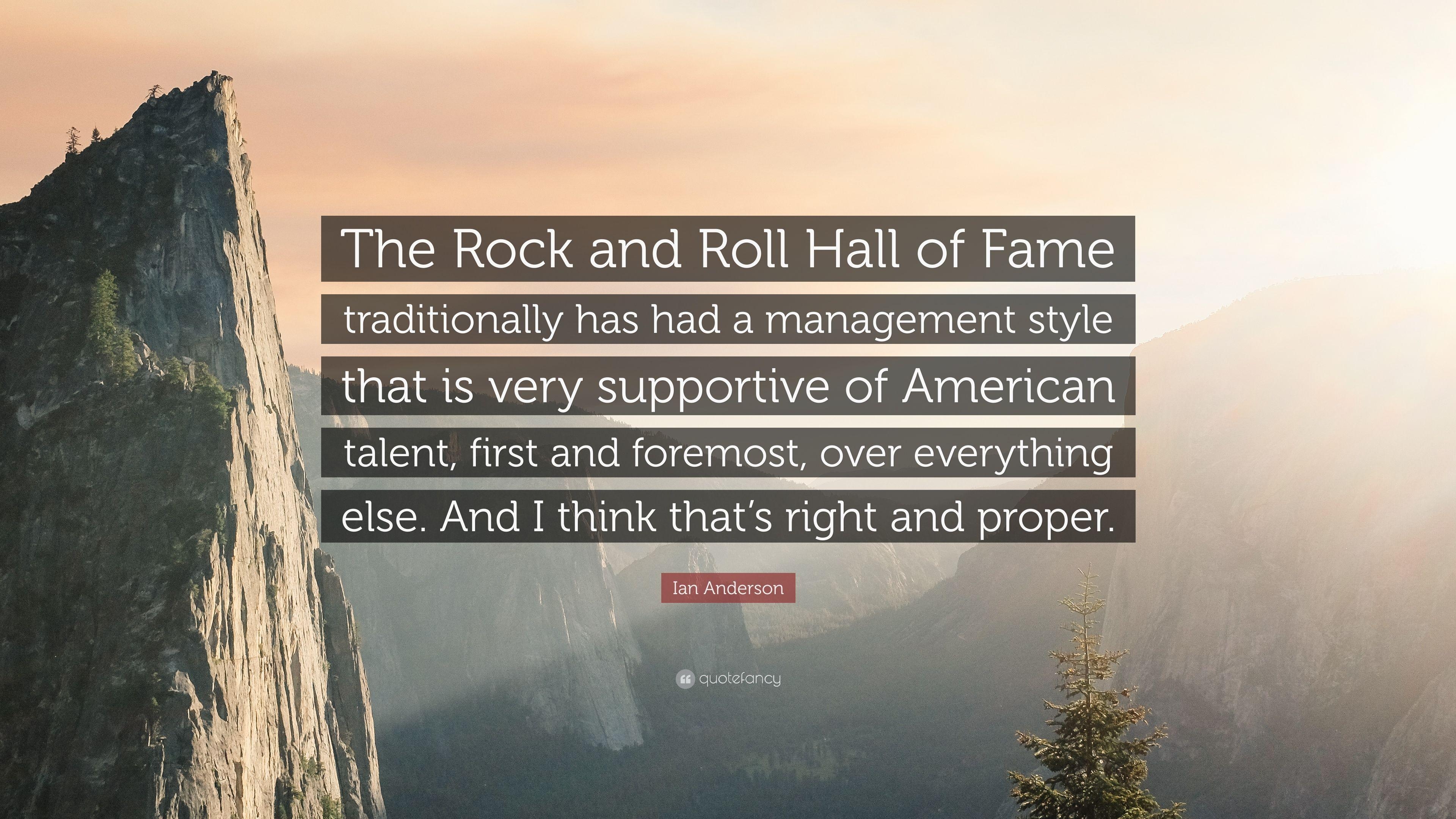 3840x2160 Ian Anderson Quote: “The Rock and Roll Hall of Fame traditionally, Desktop