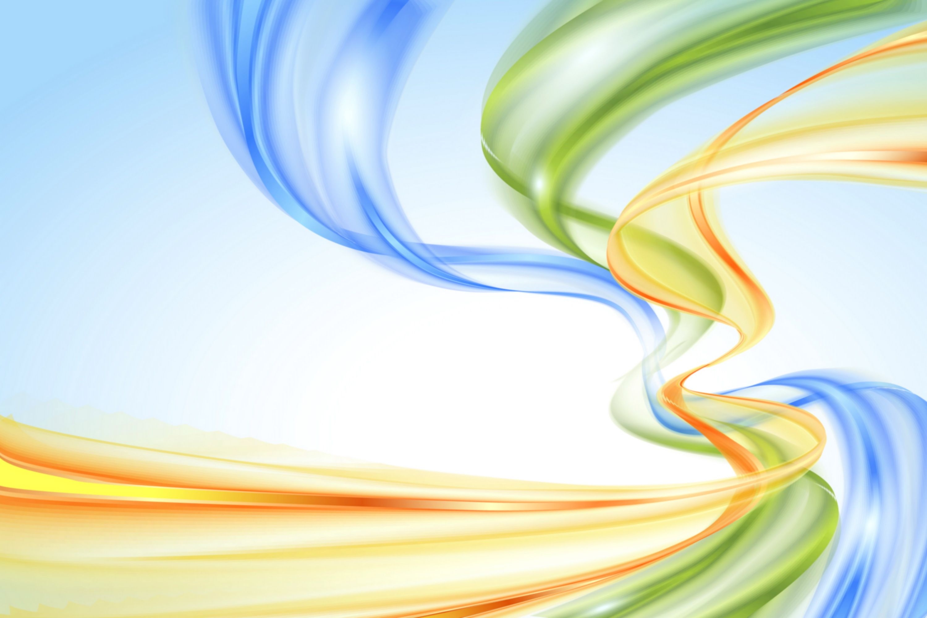 3000x2000 Vertical blue, orange and green abstract waves Desktop wallpaper 1920x1080, Desktop