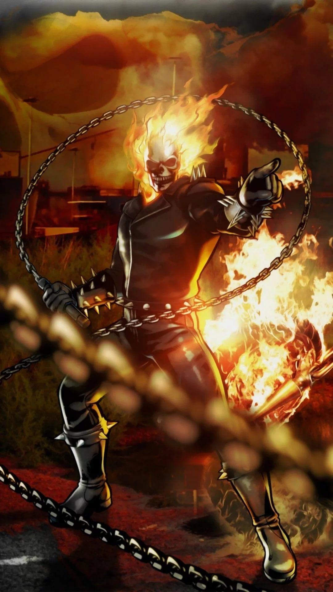 1080x1920 Ghost Rider iPhone Wallpaper, Phone