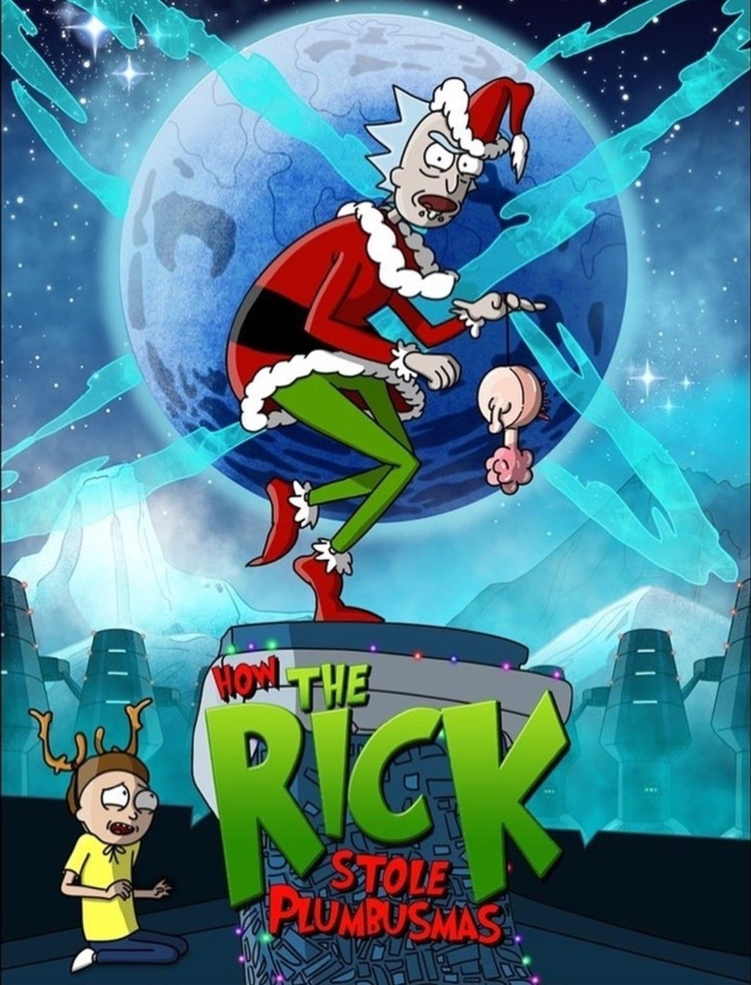 1070x1400 Rick and Morty x Christmas. Rick and morty poster, Rick and morty crossover, Rick i morty, Phone