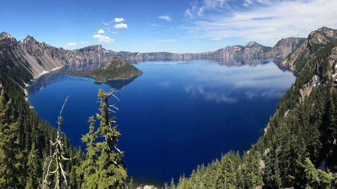 1370x770 Crater Lake National Park Oregon Desktop HD Wallpaper For Pc, Desktop