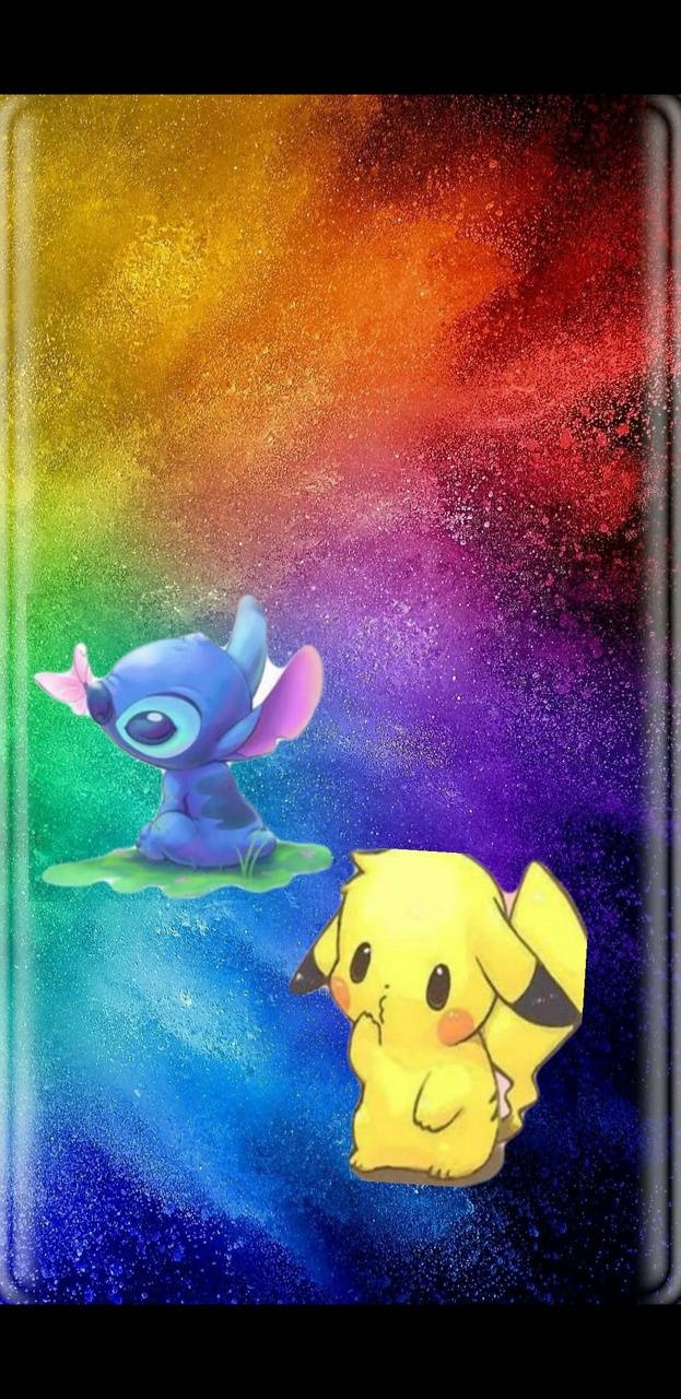 630x1280 Pikachu and Stitch wallpaper, Phone