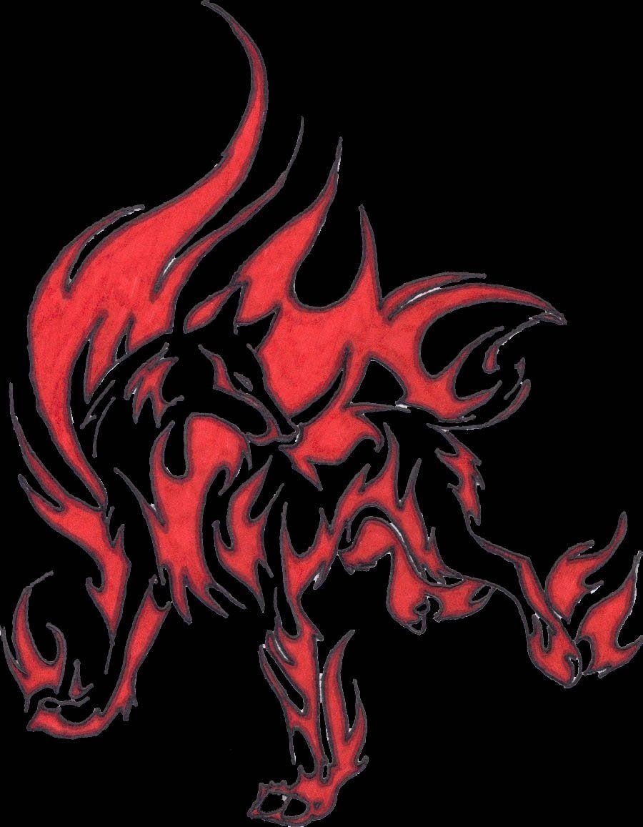 900x1160 flame wolf 2, Phone