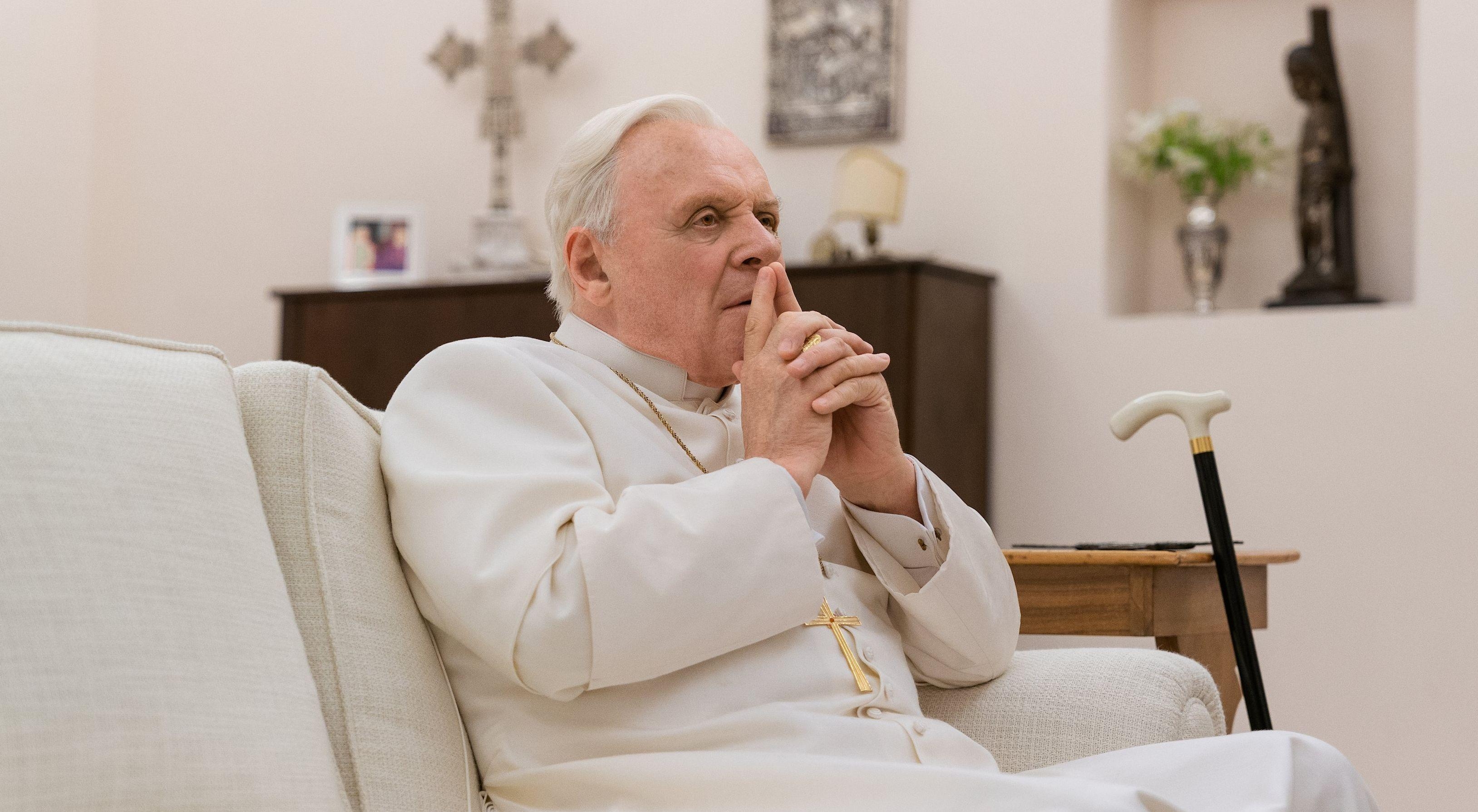 3260x1790 Anthony Hopkins carries hefty burden in 'The Two Popes, Desktop