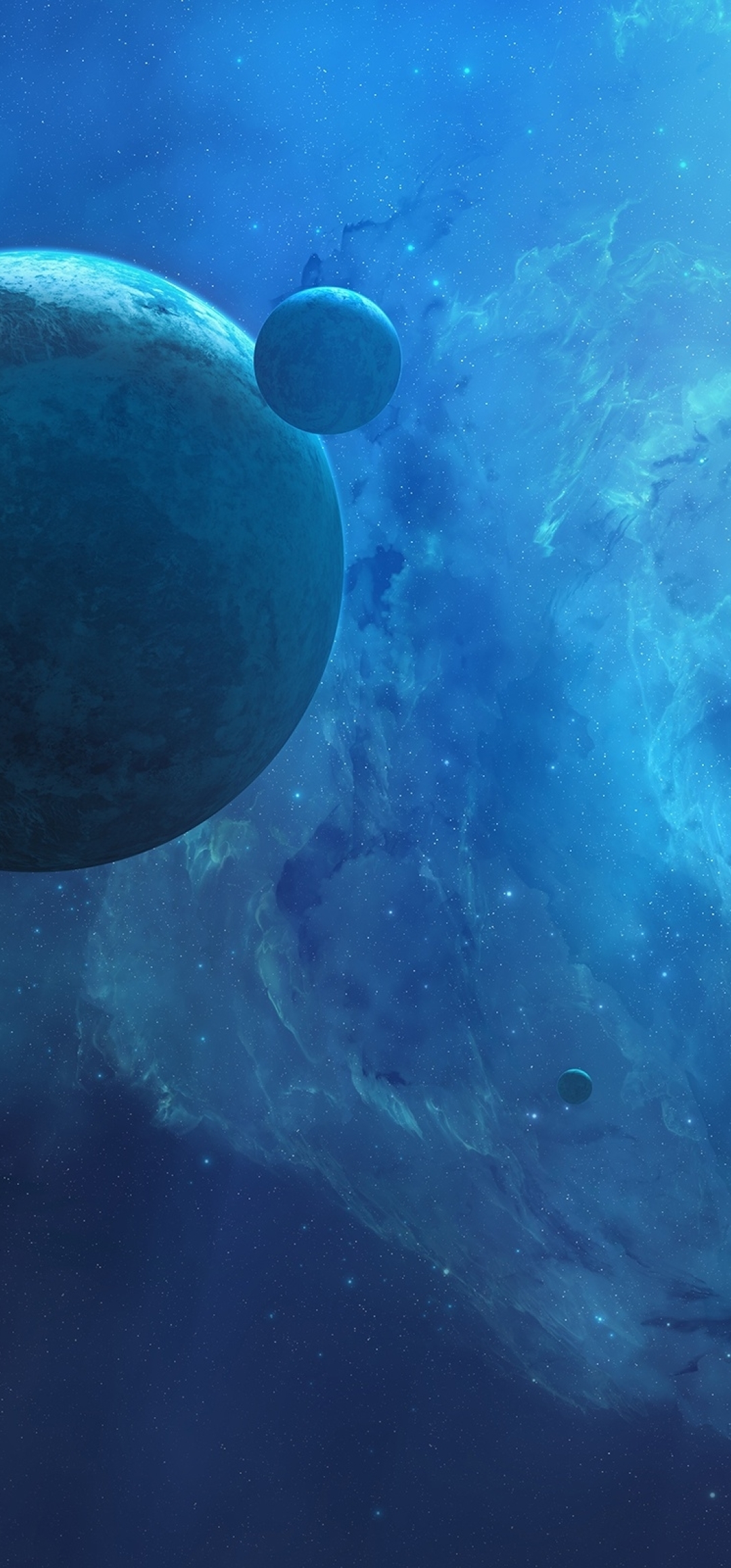 1080x2320 Digital Surreal Planets  Resolution Wallpaper, HD, Phone