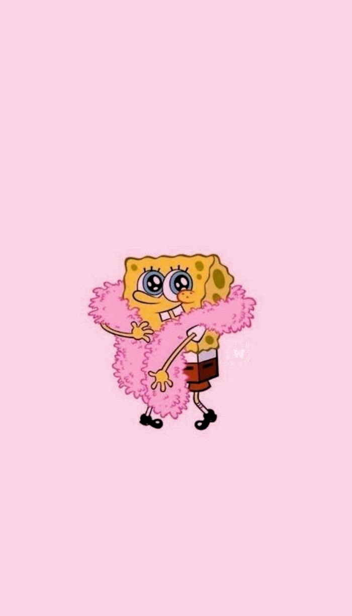 700x1230 SpongeBob SquarePants, with a pink sash, on a pink background, girly wall. Wallpaper #auf. Spongebob wallpaper, Cute background, Background girly, Phone