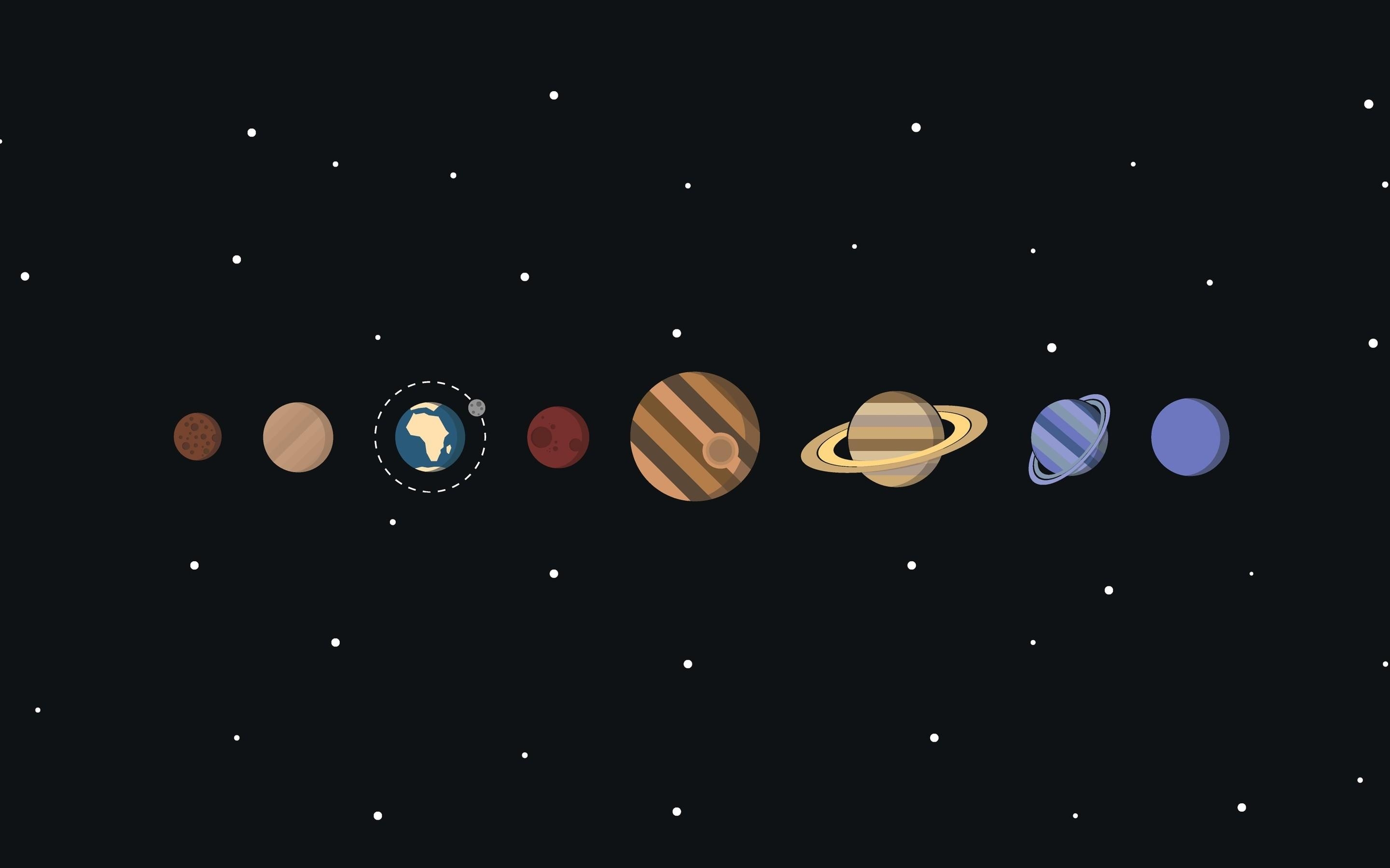 2880x1800 Solar System Wallpaper, Desktop