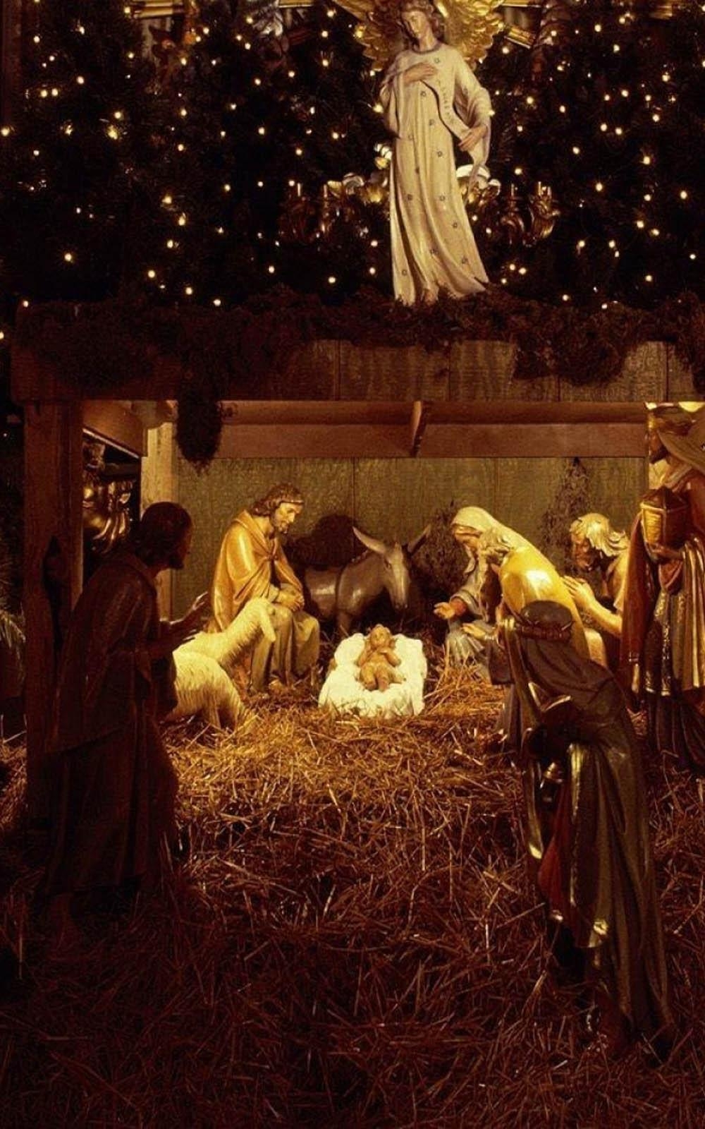 1000x1600 Christmas Jesus Nursery Decorations 4K Ultra HD Mobile Wallpaper, Phone