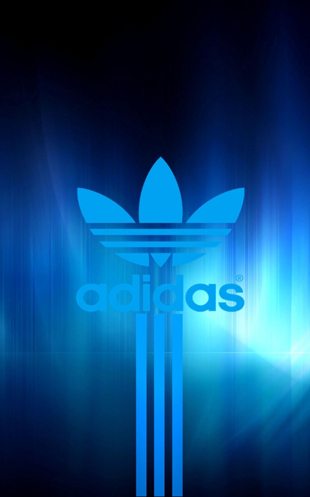 1000x1600 Adidas Blue Logo Free HD Mobile Wallpaper, Phone