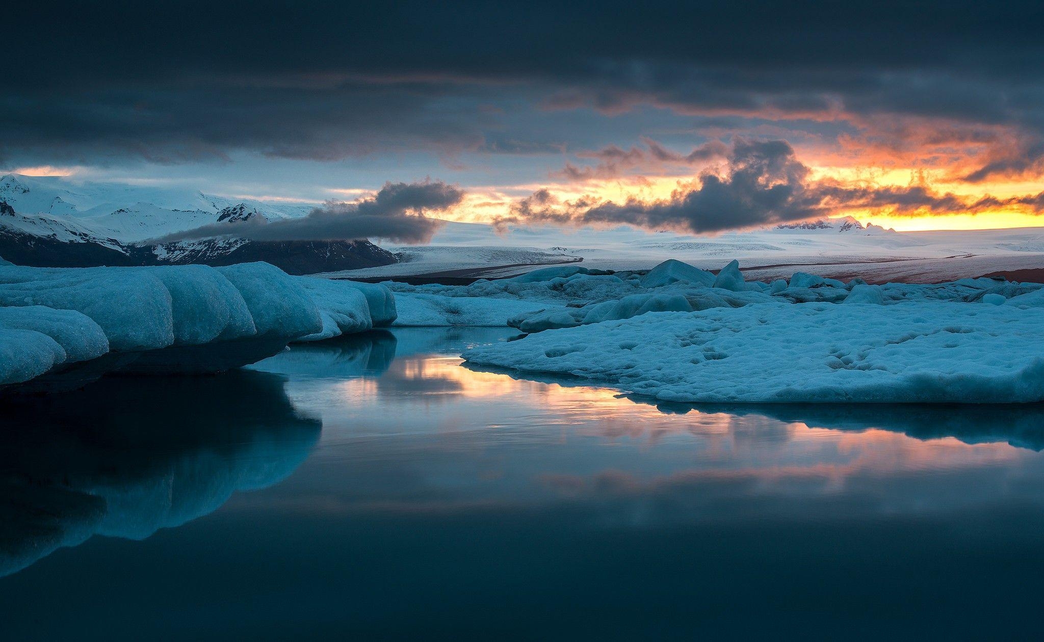 2050x1260 Iceland, Blue Lagoon, night, winter wallpaper. nature and landscape, Desktop