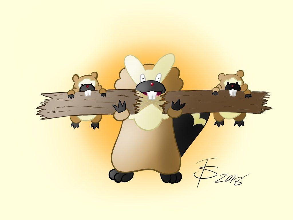 1030x770 Bidoof and Bibarel, Desktop