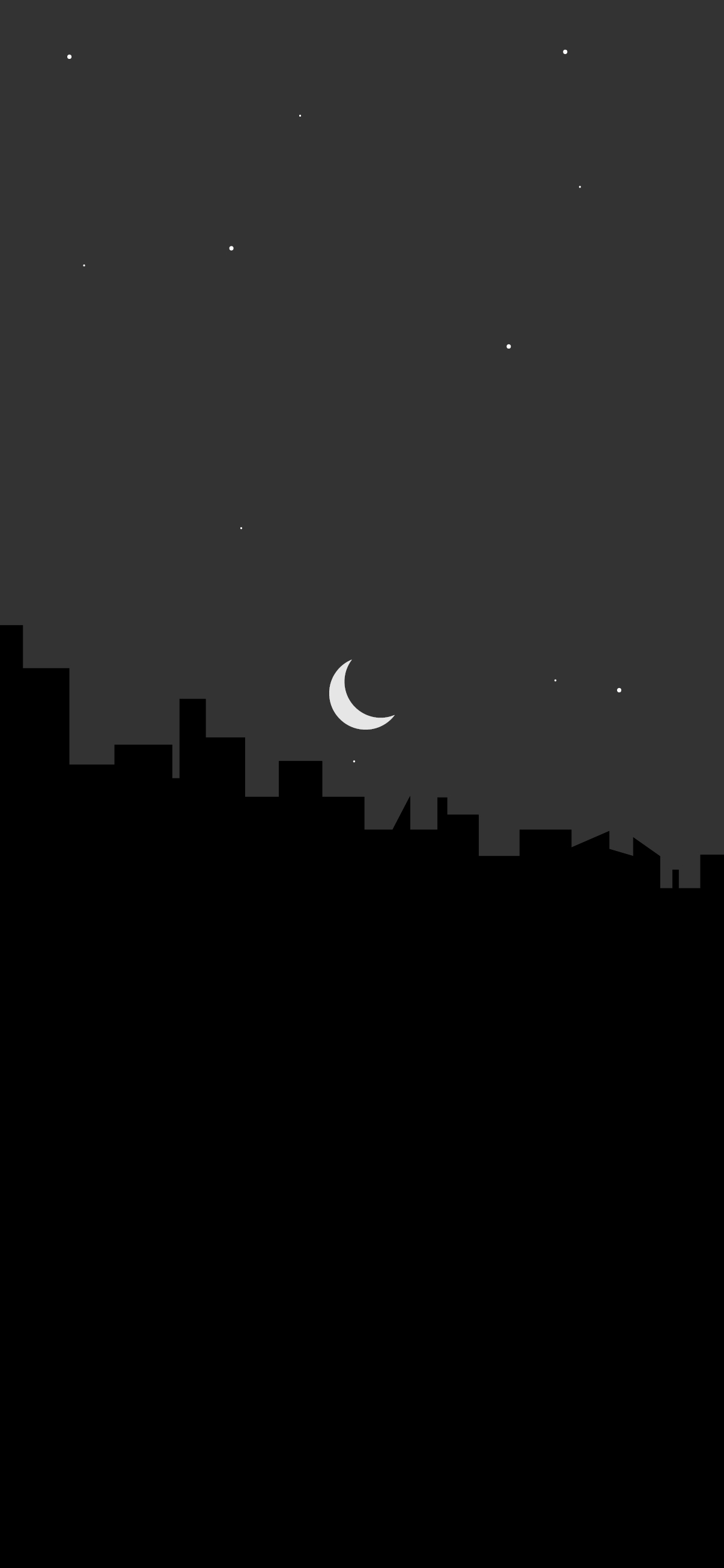 1210x2610 GREY WALLPAPER CITY SILHOUETTE 4K, Phone