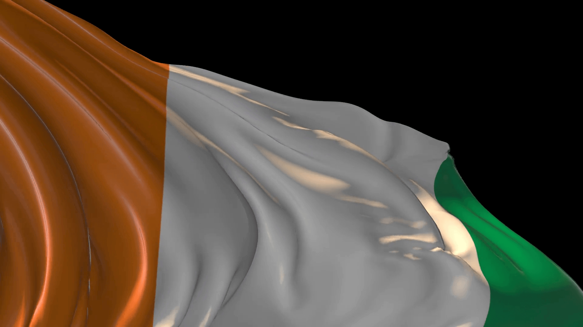 1920x1080 Flag of Ivory Coast- Beautiful 3D animation revealing Ivory Coast, Desktop